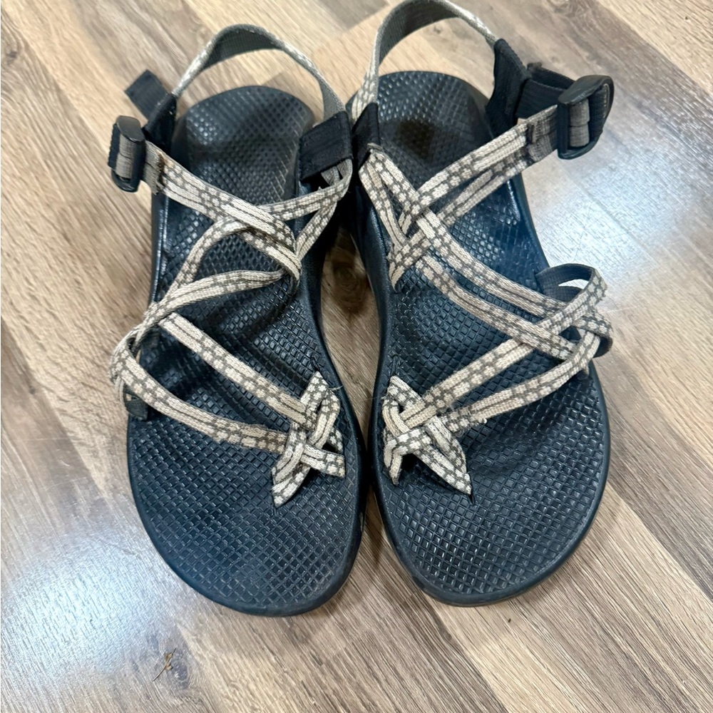 Chaco Black and Tan Adventure Sandals